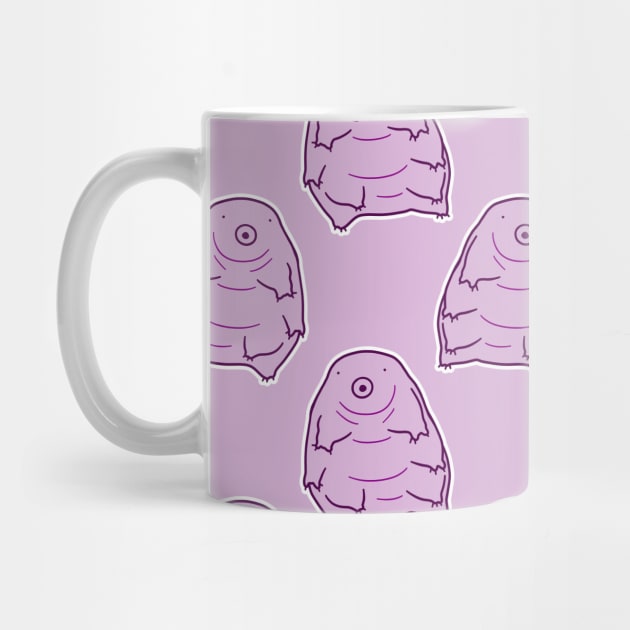 Water Bear Purple Pattern by saradaboru